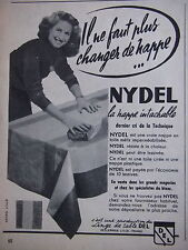 Publicité nydel nappe d'occasion  Longueil-Sainte-Marie