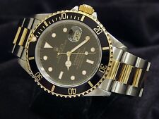 Relógio masculino Rolex Submariner ouro amarelo 18k aço inoxidável data preta Sub 16613 comprar usado Relógio masculino Rolex Submariner ouro amarelo 18k aço inoxidável data preta Sub 16613 comprar usado  Enviando para Brazil