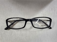 Nova armação de óculos preta PRADA VPR17G 1AB-1O1 52mm apenas Itália unissex, usado comprar usado  Enviando para Brazil