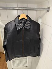 Schwarze lederjacke herren gebraucht kaufen  Berlin