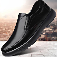 Zapatos de cuero para hombre cómodos negocios zapatos formales antideslizantes mocasines de trabajo segunda mano  Embacar hacia Argentina