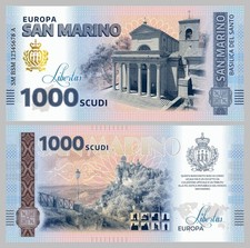 San Marino 1000 Scudi Billet Commémoratif 2025 Basilique Du Saint UV Hologramme comprar usado  Enviando para Brazil