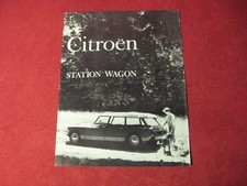 1959 Citroen Station Wagon Folha de Vendas Folheto Catálogo Original Antigo comprar usado  Enviando para Brazil