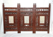 Tela de mesa indiana antiga de madeira final do século XIX com inscrições japonesas comprar usado  Enviando para Brazil