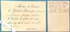 Invitation countess galard for sale  Shipping to United Kingdom