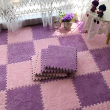 Tapete de pelúcia macio tapete quente antiderrapante intertravamento azulejos esportivos comprar usado  Enviando para Brazil