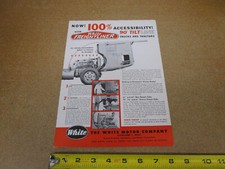 Folheto de vendas 1960 White Tilt Cab semi caminhão FOLHA ORIGINAL, usado comprar usado  Enviando para Brazil