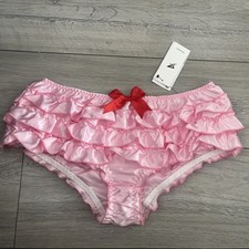 Pink satin frilly for sale  HODDESDON
