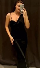 Zara black satin for sale  WARRINGTON