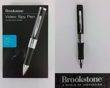 Caneta espiã de vídeo Brookstone LEIA vendida como está na caixa #J3076 comprar usado  Enviando para Brazil