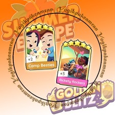 ADESIVOS CAMP BESTIES & RICKETY ROCKERS MONO_POLY_GO! GOLDEN BLITZ EVENT 5⭐⭐⭐⭐⭐, usado comprar usado  Enviando para Brazil