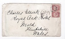 Usado, 1880 QV PAR DE SELOS 1/2d BANTAM EM CAPA DE BELFAST PARA HOTEL EM MOLDE FLINTSHIRE comprar usado Usado, 1880 QV PAR DE SELOS 1/2d BANTAM EM CAPA DE BELFAST PARA HOTEL EM MOLDE FLINTSHIRE comprar usado  Enviando para Brazil