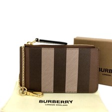 Usado, Carteira BURBERRY xadrez exagerado PVC moeda marrom/4BC0129 não usada comprar usado  Enviando para Brazil