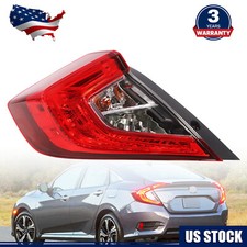 Usado, Sedan somente para 2016-2021 Honda Civic lanterna traseira externa lâmpada de freio traseira com lâmpada comprar usado  Enviando para Brazil