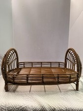 Cama de vime rattan para cachorro/gato/boneca pequeno sofá-cama, externo/interior, adereço fotográfico comprar usado  Enviando para Brazil