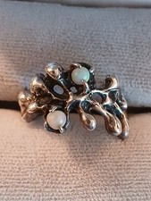 Vintage ring brutalist for sale  Amesbury