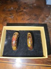 Amber earrings sterling for sale  FELTHAM