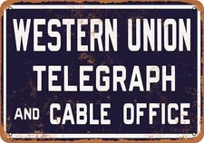 Metal sign western for sale  Minneapolis