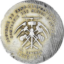 Médaille compagnie mines d'occasion  Lille-