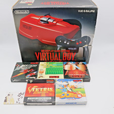 Consola Nintendo VIRTUAL BOY y 5 juegos probados y funcionando con caja segunda mano  Embacar hacia Mexico