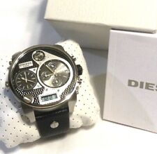 RELÓGIO CRONÓGRAFO DIESEL MR. DADDY todo em caixa de aço inoxidável, mostrador preto e pulseira de couro comprar usado  Enviando para Brazil