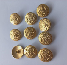 Metallknöpfe gold löwe gebraucht kaufen  Deutschland