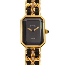 Relógio feminino CHANEL Premiere tamanho M H0001 vintage quartzo mostrador preto 90290769 comprar usado  Enviando para Brazil
