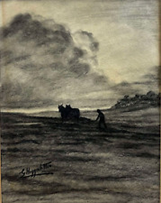 Antique charcoal drawing for sale  NORWICH