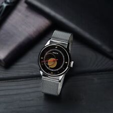 Relógio de pulso masculino mecânico soviético vintage preto Raketa Copernicus década de 1990 comprar usado  Enviando para Brazil