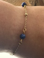 Bracelet fin lapis d'occasion  Chalon-sur-Saône