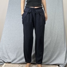 Calça Witchery Feminina 12 M Azul Marinho Bolsa de Papel Tornozelo Cintura Alta Lyocell comprar usado  Enviando para Brazil