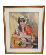 Quadro canovaccio ricamo usato  Catania