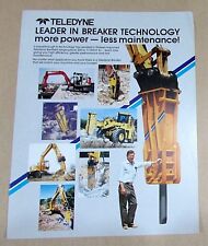 Teledyne hydraulic breaker for sale  Hensel
