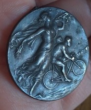 Argento ciclismo medaglietta usato  Torre Canavese