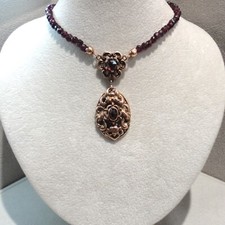 Granatschmuck steinkette grana gebraucht kaufen  Pforzheim