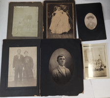 Lote de 6: Fotos antigas dos anos 1910–1930, casais, lembranças, aula escolar, 3X4 AC, usado comprar usado  Enviando para Brazil