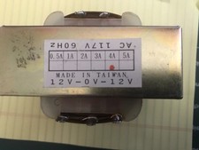 Entrada PowerTransformer 110v, saída 12v-0-12v, 4 amperes comprar usado  Enviando para Brazil