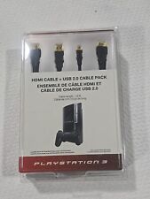  L@@K OEM Novo Autêntico 10 pés Genuíno Sony PS3 FAT HDMI & Mini Cabo USB 98090  comprar usado  Enviando para Brazil