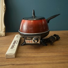 Antigo Conjunto de Fondue Oster Elétrico Vermelho Hombre Completo Testado comprar usado  Enviando para Brazil