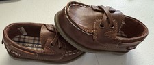 Mocassim Carter's infantil masculino couro sintético marrom barco sapatos - Tamanho 6M comprar usado  Enviando para Brazil