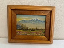 Antigo Mid Century CA Artist J.A. Pintura a óleo assinada por Vaughn montanha San Gorgonio, usado comprar usado Antigo Mid Century CA Artist J.A. Pintura a óleo assinada por Vaughn montanha San Gorgonio, usado comprar usado  Enviando para Brazil