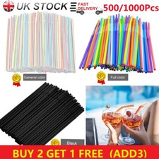 500x straws plastic for sale  DUNSTABLE