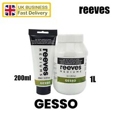 Tubos Reeves Artist Gesso White 200ml/1L para pintura acrílica e a óleo. comprar usado  Enviando para Brazil