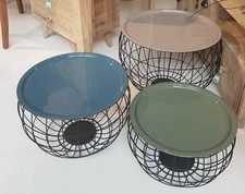 Set mehrfarbigen couchtischen gebraucht kaufen  Mühlheim