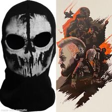 MÁSCARA FACIAL COMPLETA ADULTO MERRICK GHOST CAPUZ DE ESQUI + DECALQUE ACTIVISION CALL OF DUTY comprar usado  Enviando para Brazil
