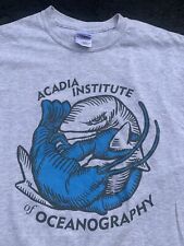 Camiseta De Colección Acadia Institute Oceanography Bar Harbor Maine Blanca Brezo M segunda mano  Embacar hacia Argentina