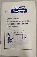 Usado, Veículo MWM Diesel série D229, manual de manutenção do operador do proprietário do motor comprar usado Usado, Veículo MWM Diesel série D229, manual de manutenção do operador do proprietário do motor comprar usado  Enviando para Brazil