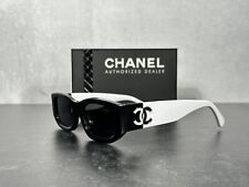 GAFAS DE SOL CHANEL 5525 POLARIZADAS BLANCO Y NEGRO RECTANGULARES c.1656/T8! ¡SE ENVÍA HOY!, usado segunda mano  Embacar hacia Argentina