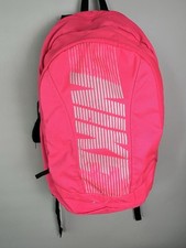 Mochila Nike rosa grande preta logotipo acolchoada academia escolar 17”x12”x6” comprar usado  Enviando para Brazil