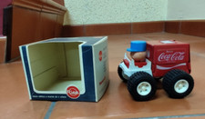 Caminhão de plástico e lata Coca Cola Espanha anos 80 Sansonito com caixa, usado comprar usado  Enviando para Brazil